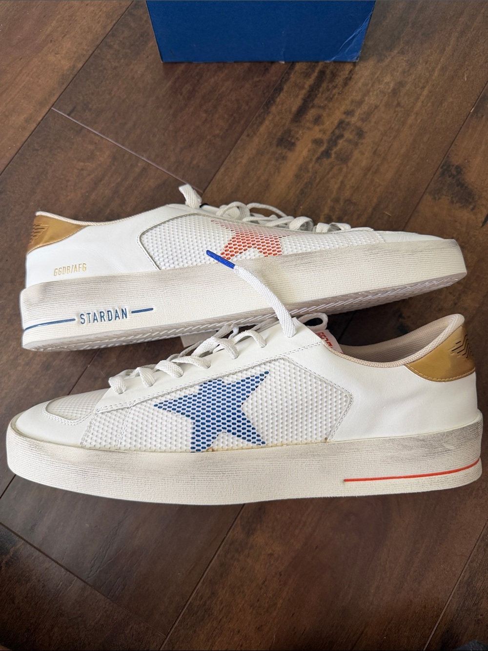 Golden goose LTD Stardan Gold/White Star Accent Men's Sneakers -